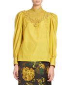 Coxy Beaded Mock-neck Blouse