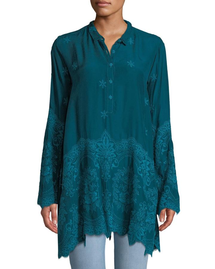 Love Embroidered Easy Tunic