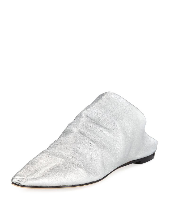 Saily Metallic Leather