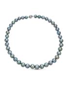 Classic 14k White Gold Gray Tahitian Pearl Necklace,