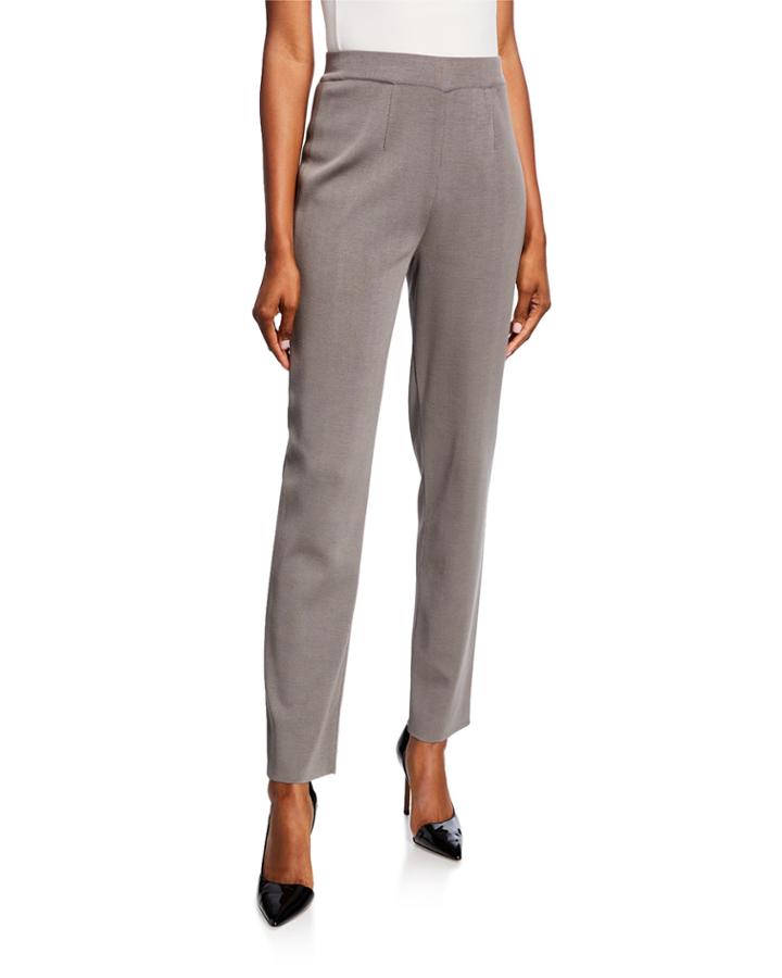 Petite Straight-leg Ankle Pants
