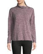 Long-sleeve Funnel-neck Top