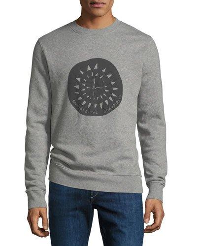 Theme-print Crewneck