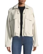 Hooded Cropped Anorak Napa