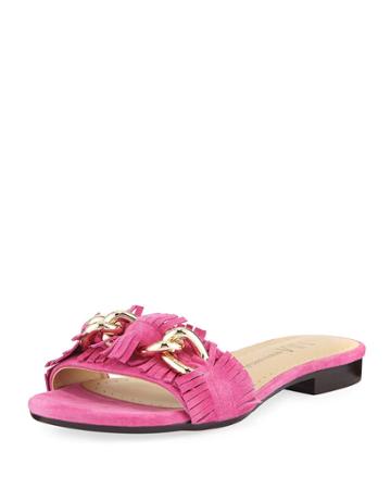 Ethel Flat Kiltie Suede