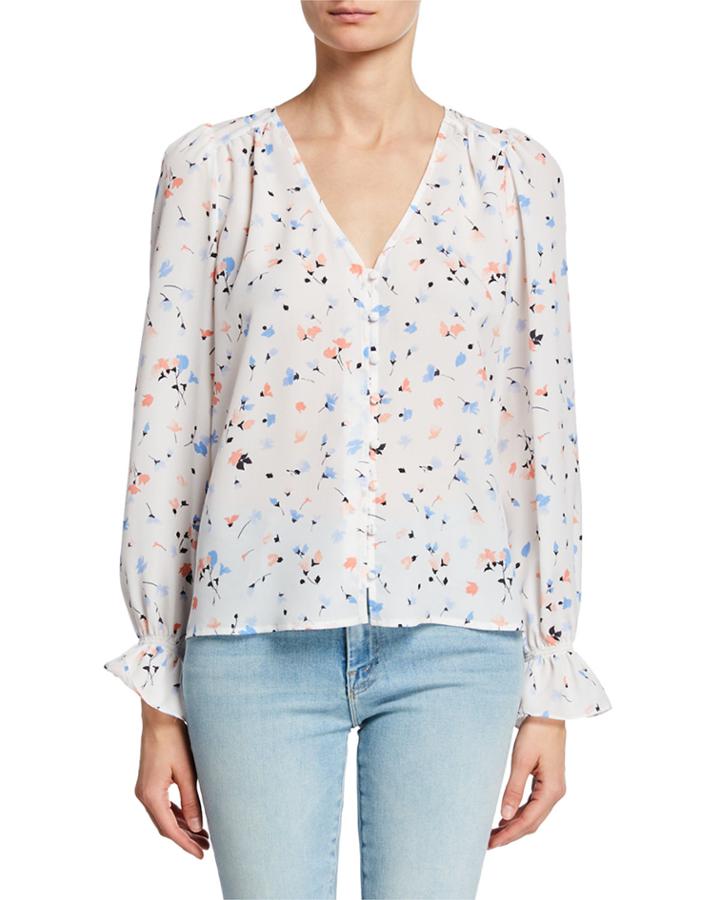Bolona Floral-print Chiffon Blouse