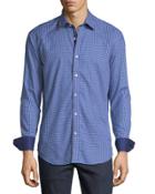 Shaped-fit Plaid Cotton