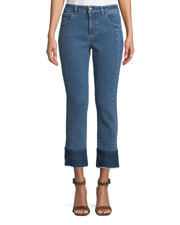 Tiana Cropped Raw-hem Jeans