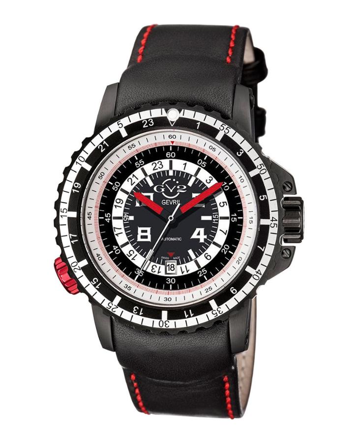 Contasecondi Men's Swiss Automatic Watch, Black