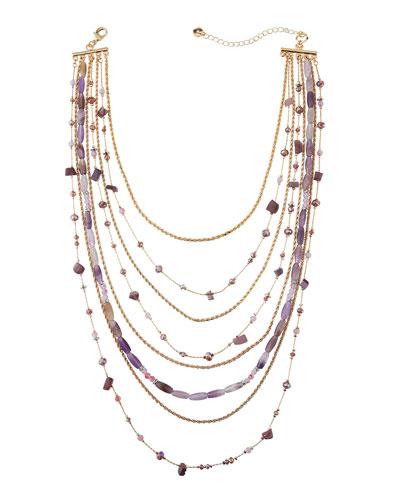 Mixed Chain & Bead Layered Necklace