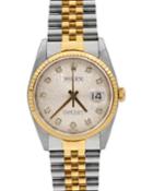 Pre-owned 36mm Men's Datejust Jubilee Diamond-dial Automatic Bracelet Watch, Two-tone
