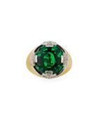 Maltese Stone Ring W/ Emerald Quartz,