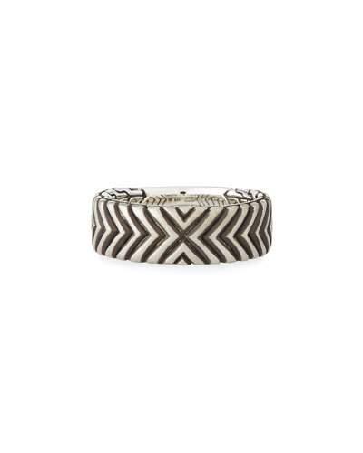 Men's Bedeg Linear Triangle Band Ring,