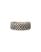 Men's Bedeg Linear Triangle Band Ring,