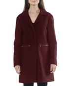 Mixed Fabric Coat