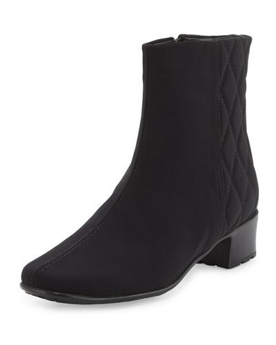 Yakira Quilted Weatherproof Bootie, Black