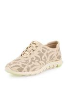 Zerogrand&trade; Perforated Leather Sneaker, Oyster Gray