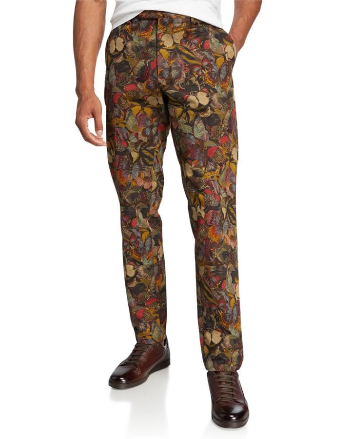 Men's Camu Butterfly Pattern Pants