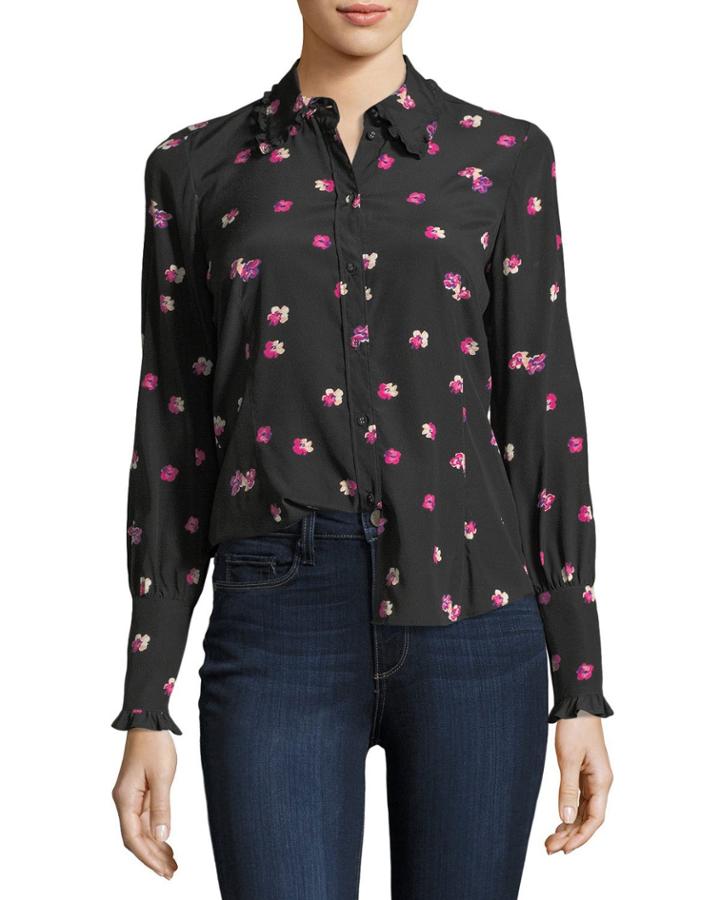 Floriana Button-front Long-sleeve