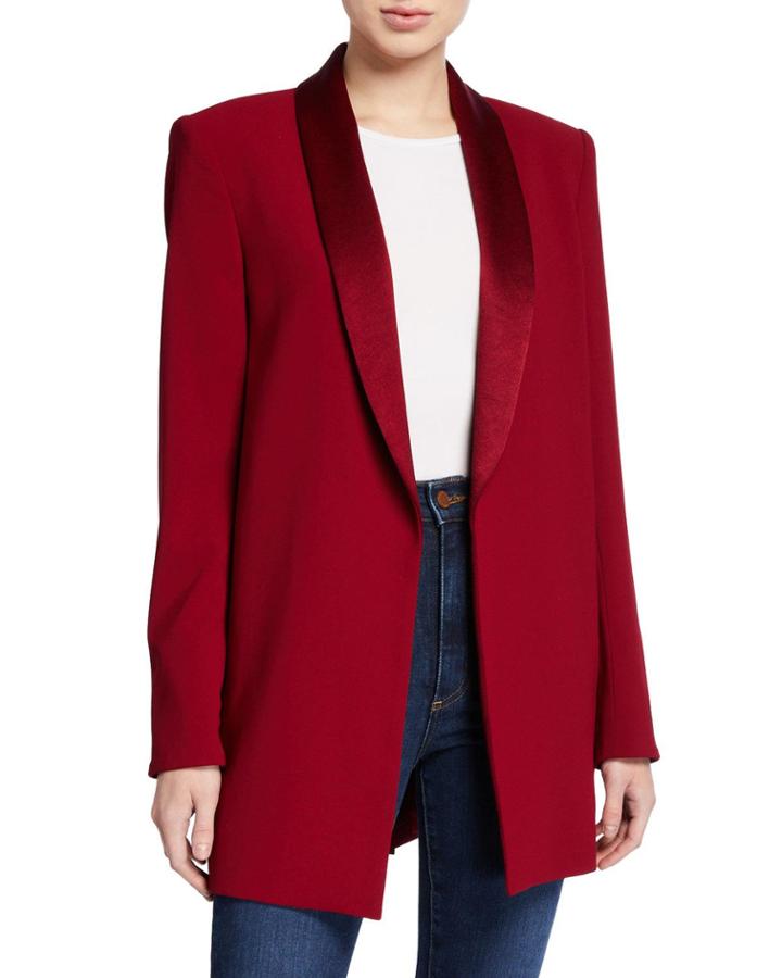 Jace Strong-shoulder Oversized Blazer