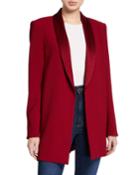 Jace Strong-shoulder Oversized Blazer
