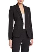 Crepe Pinstripe Peak