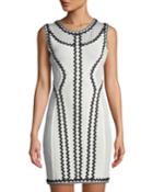 Imaan Pointelle Zigzag Bandage Dress