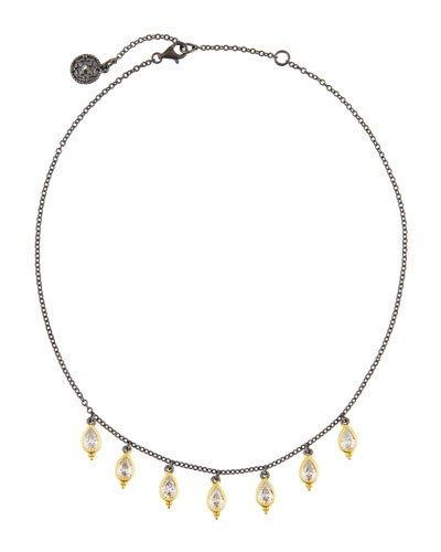 Teardrop Crystal Fringe Choker