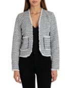 Tweed Open-front Jacket