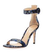 Portofino Floral Ankle-wrap