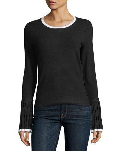 Buckle-cuff Contrast-trim