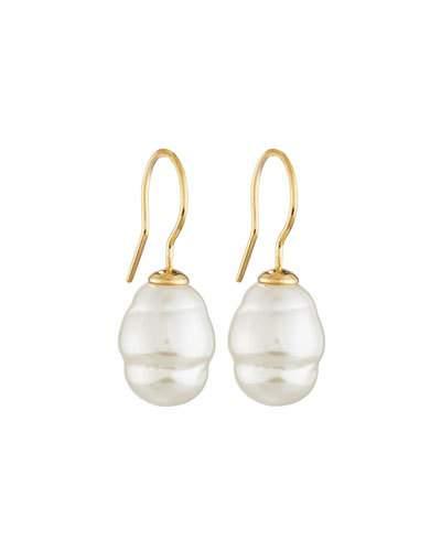 Baroque Pearl Drop Earrings,