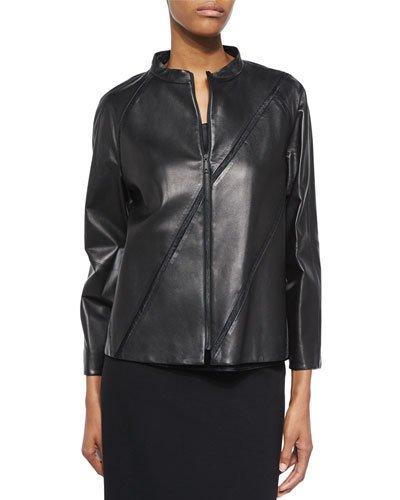 Lambskin Leather Topper W/ Diagonal