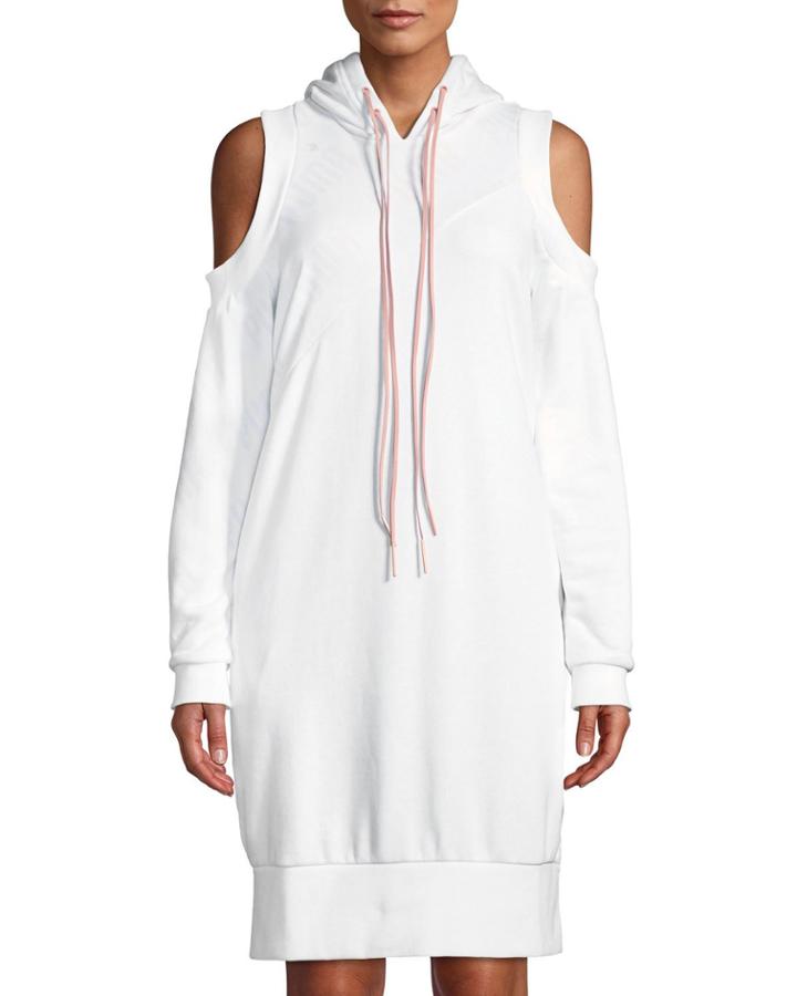 En Pointe Cold-shoulder Sweatshirt Dress