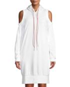 En Pointe Cold-shoulder Sweatshirt Dress