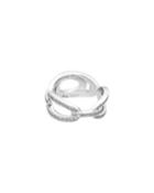 18k White Gold Diamond-link Ring,