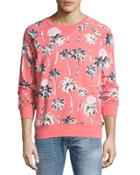 Marvin Hawaii Crew-neck Sweatshirt, Coral