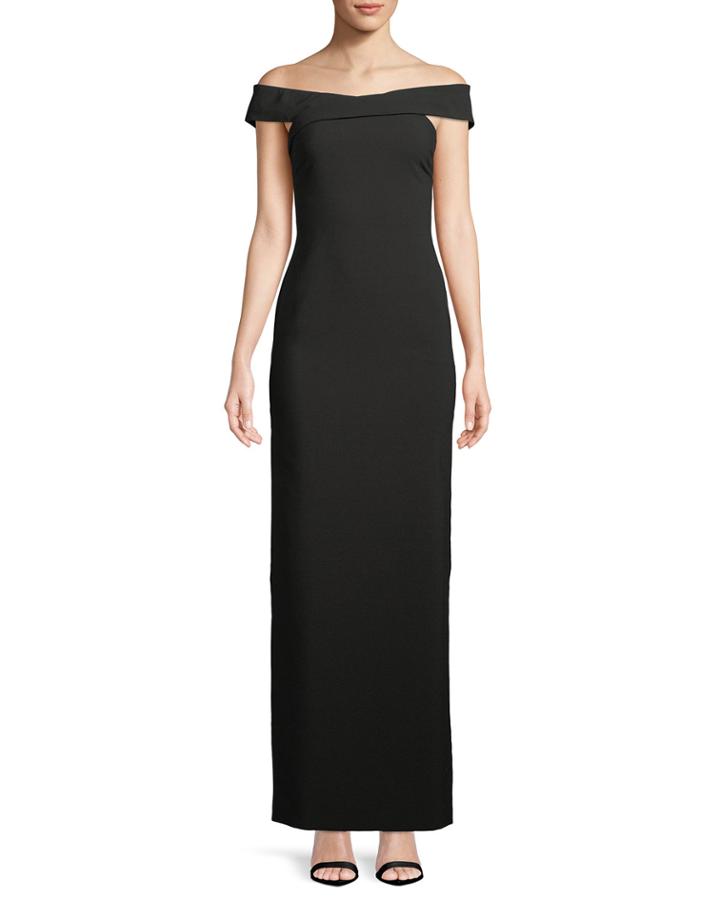 Darrah Off-the-shoulder Evening Gown