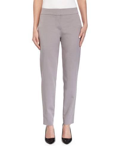 Tapered-leg Cropped Pants, Platinum