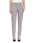 Tapered-leg Cropped Pants, Platinum
