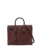 Sac De Jour Small Stamped-croc Satchel Bag, Black
