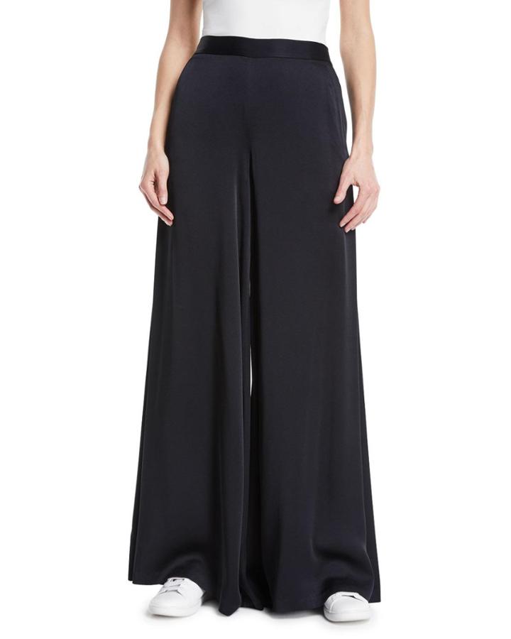 Nelson Crepe Wide-leg Pants