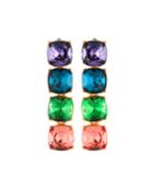 Multihued Crystal Drop Earrings