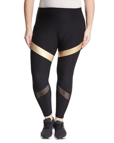 Double-blocked Slim-fit Leggings,