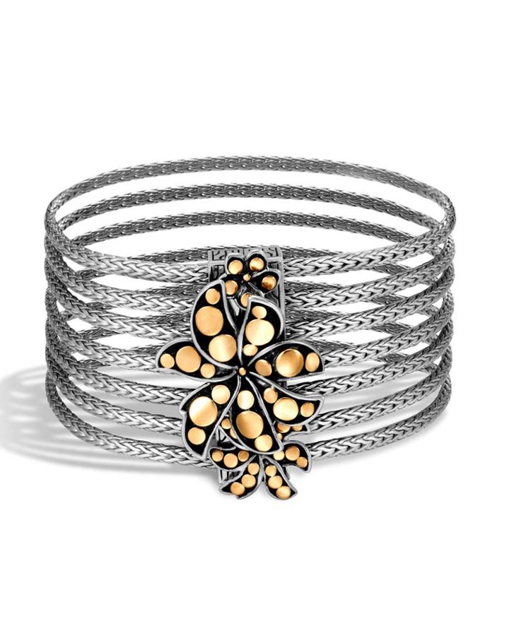 Dot Multi-row 2-tone Bracelet