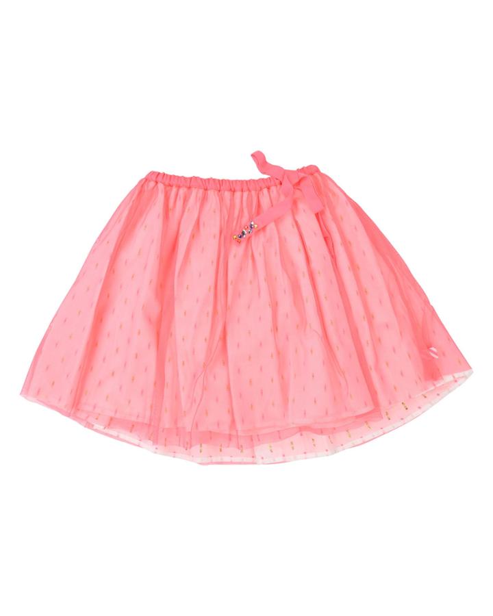 Printed Underlay Tulle Skirt,