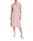 Bethwyn D Floral Short-sleeve Wrap Dress