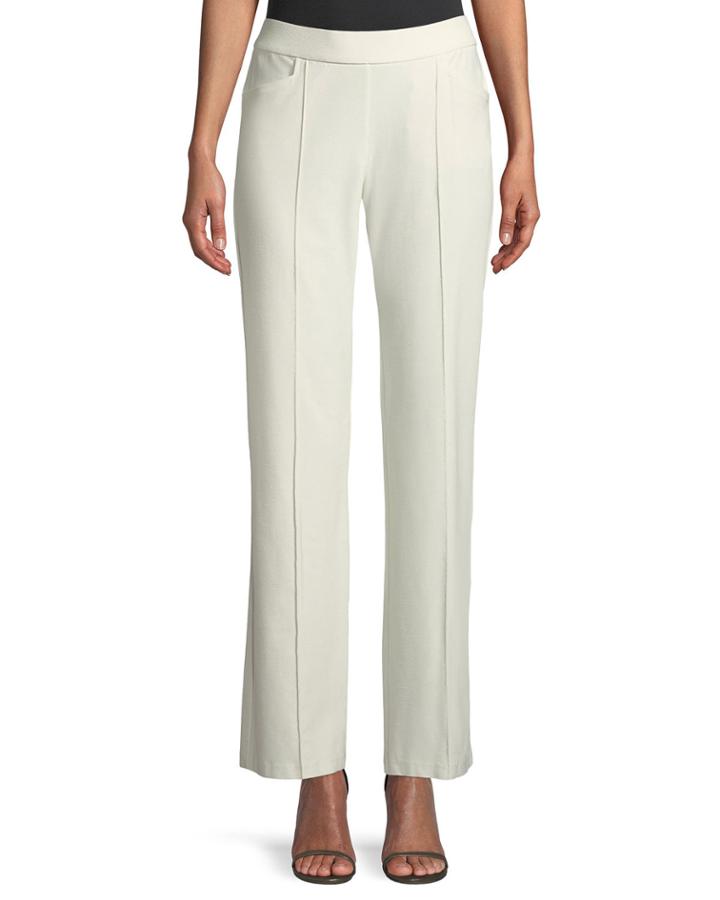 Washable Stretch-crepe Slim Boot-cut