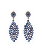 Marquise Drop Earrings With Kyanite & Diamonds