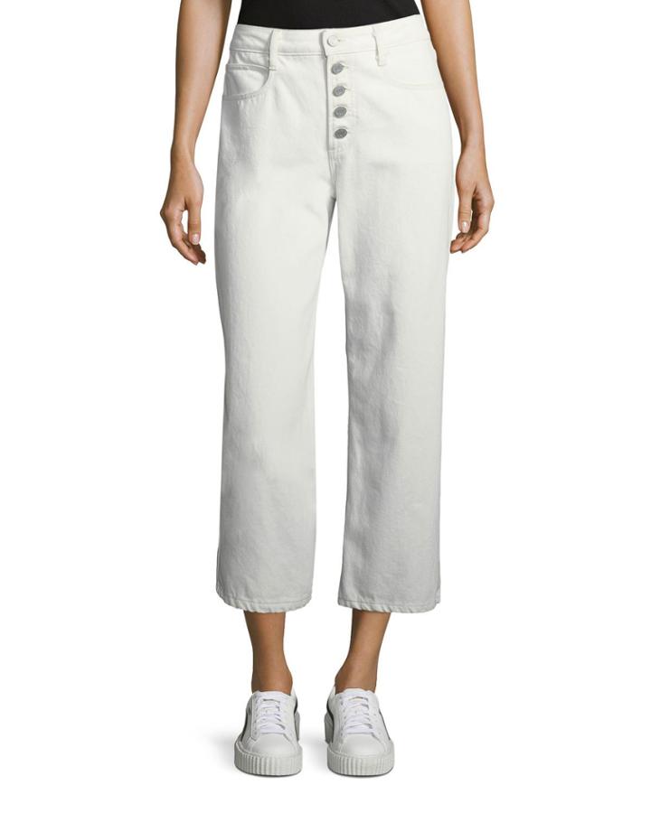 Montag Cropped Wide-leg Cotton Pants